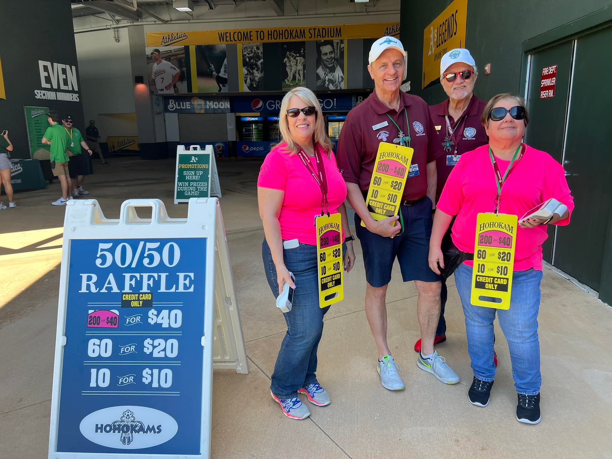 50/50 Raffle HoHoKam Stadium MESA HOHOKAMS